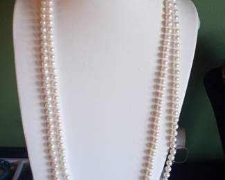 Double Strand Akoya Pearl Necklace