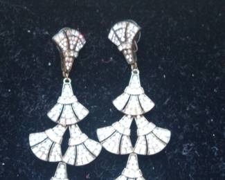Art Deco Fan Chandelier Earrings