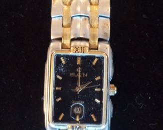 Elgin Two-Tone Quartz Watch with Date - Model FM330-040