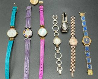 Womens Watch Lot Mixed Styles Metal Color Bands