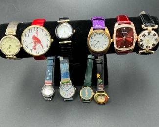 Mixed Ladies Wristwatch Lot Cardinal Novelty Fashion Styles