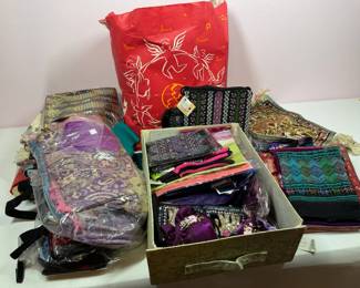 Textile and Accessories Boho Embroidered Bags Scarves Tapestry and Decorative Items