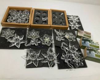 Crystal Ornaments, Snowflakes And More