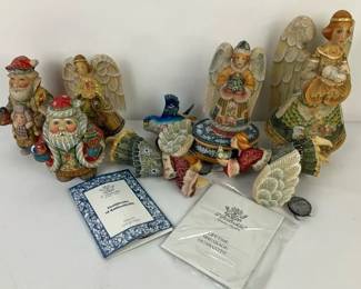 G. DeBrekht HandPainted Holiday Figure and Ornament Collection