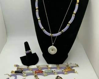 Jade And 14K Gold Bracelets, Earrings And More