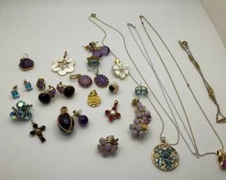 Topaz And Amythest Jewelry With 14K