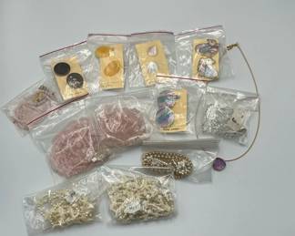 Jewelry Necklaces and Earrings with Beads in Packaging