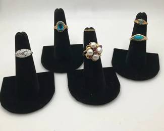 Collection Of Rings 10K14K Topaz And Ruby