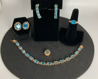 14KP Topaz Mixed Jewelry, Ring, Bracelet, Earrings, Pendant