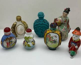Perfume Bottles Asian Style Porcelain and Figural Designs