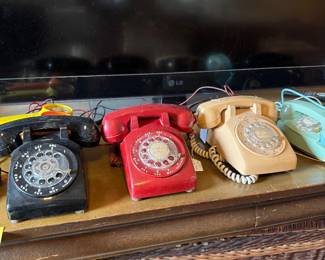 Vintage rotary phones