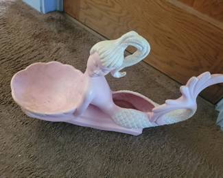 Large MCM Royal Haeger mermaid planter