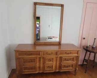 Bassett dresser and mirror