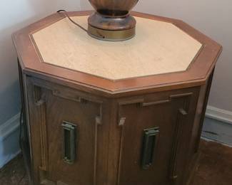 Marble top side table