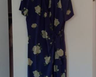 Adrianna Papell Women's Silk Floral Wrap Dress