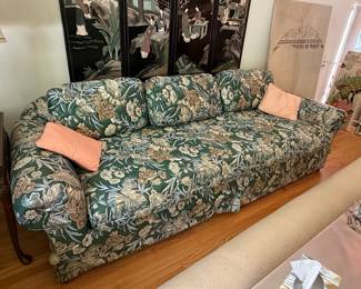 Ethan Allen Floral Sofa