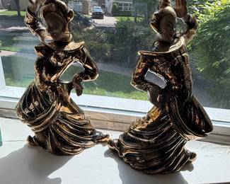 Pair of Vintage Gilner Pottery of California Ceramic Dancers