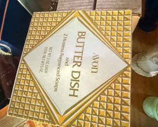 Avon "Butter Dish" 2 Hostess Fragranced Soaps