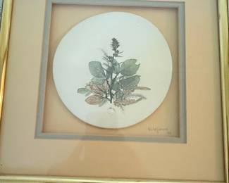 Wildflowers by Cricket Framed Ceramic Tile