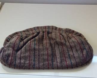 Vintage Striped Clutch Bag