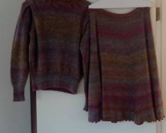 Annette Knit Sweater and Skirt Set