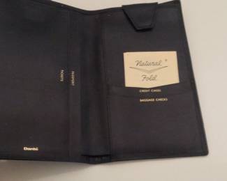 Dante Black Leather Travel Document Holder