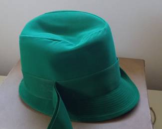 Gene Doris New York Green Fedora Hat