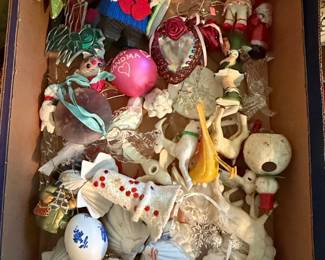 Assorted Vintage Christmas Ornaments Collection