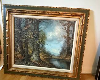 Forest Landscape Painting by Bower