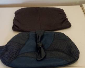 Vintage Leather Clutch Bags (Set of 2)