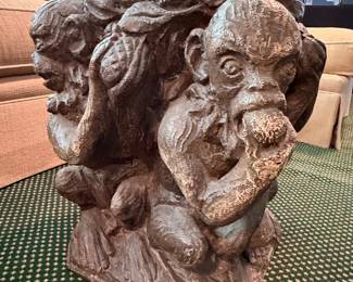 Gargoyle Cluster Pedestal Table