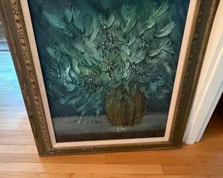 Textured Floral Still Life Painting by Stephen Kaye