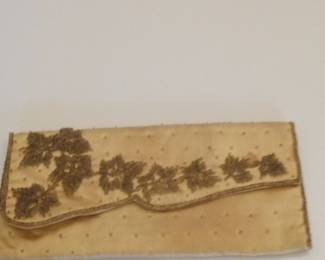 Sharonee Beaded Clutch Purse with Floral Motif