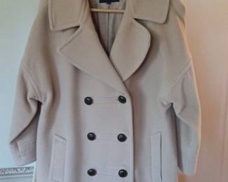 Talbots Double-Breasted Wool Blend Coat