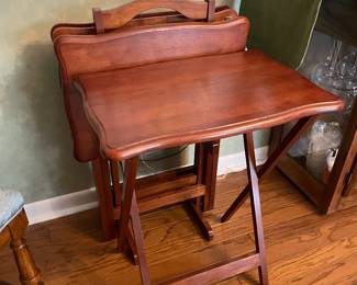 Set of 4 TV tables $40 set plus tax