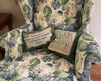 Wingback chair 2 matching sold separatley