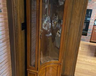 PRE-SALE AVAILABLE  -Corner Locking Gun cabinet $749 plus tax  holds 8 long guns and accessories in bottom cabinet H-77" W-35" D-15"
