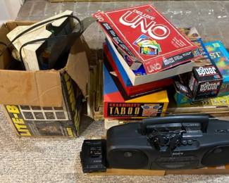 LiteBrite, Sony Stereo And Walkman, Board Games, Sew Easy
