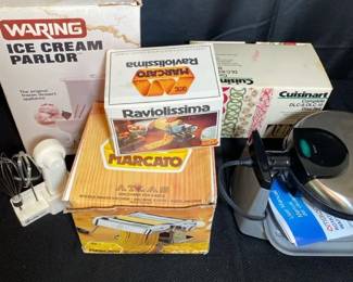 Ice Cream Maker, Waffle Maker, Pasta Maker, Cuisinart Blades