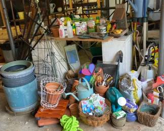 Gardeners Delights Variety Of Garden Tools, Pots, Planters, Stakes And More