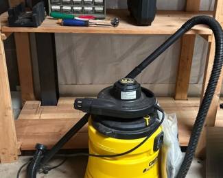 Black Decker Firestorm Drill, Genie ShopVac, nails, screws, washers, Miter Box, Misc Tools