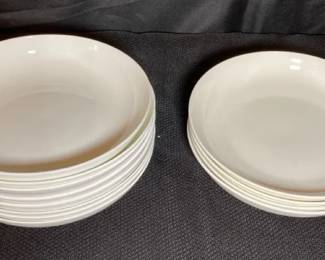 Set Of 12 White Pasta Bowls