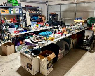 Packed garage!
