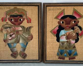 Mexican Folk Art 2 Pieces