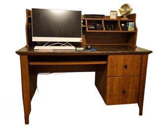 desk matching other two pieces in office