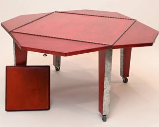 JZArt6b Red conversation table open