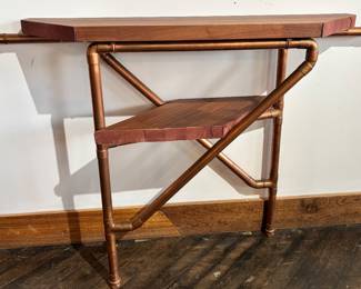 JZArt8 Copper leg table