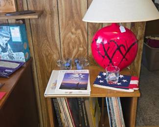 Vintage record cabinet