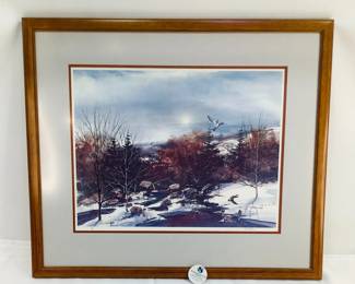 Dennis Frings Signed Winter Print