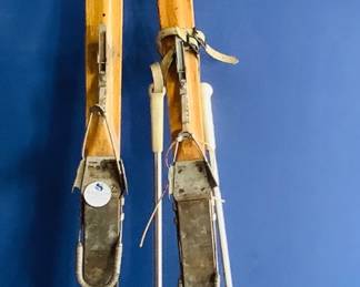 Vintage Wooden Skis